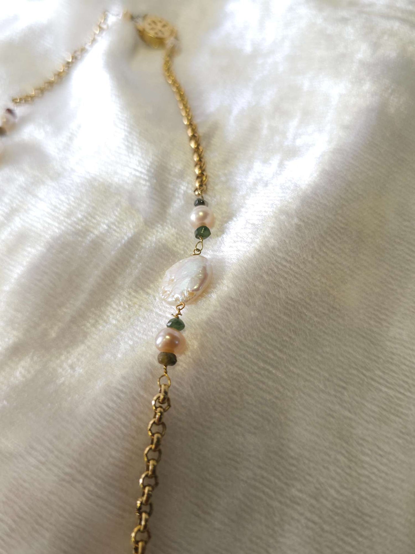 Coin pearl necklace 1