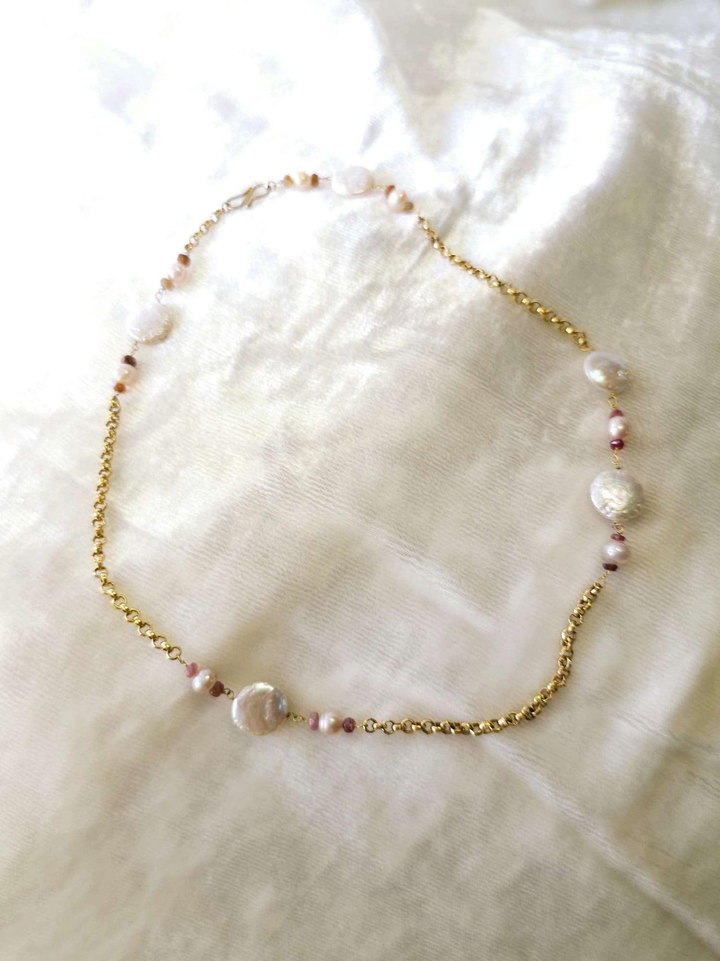 Coin pearl necklace 2
