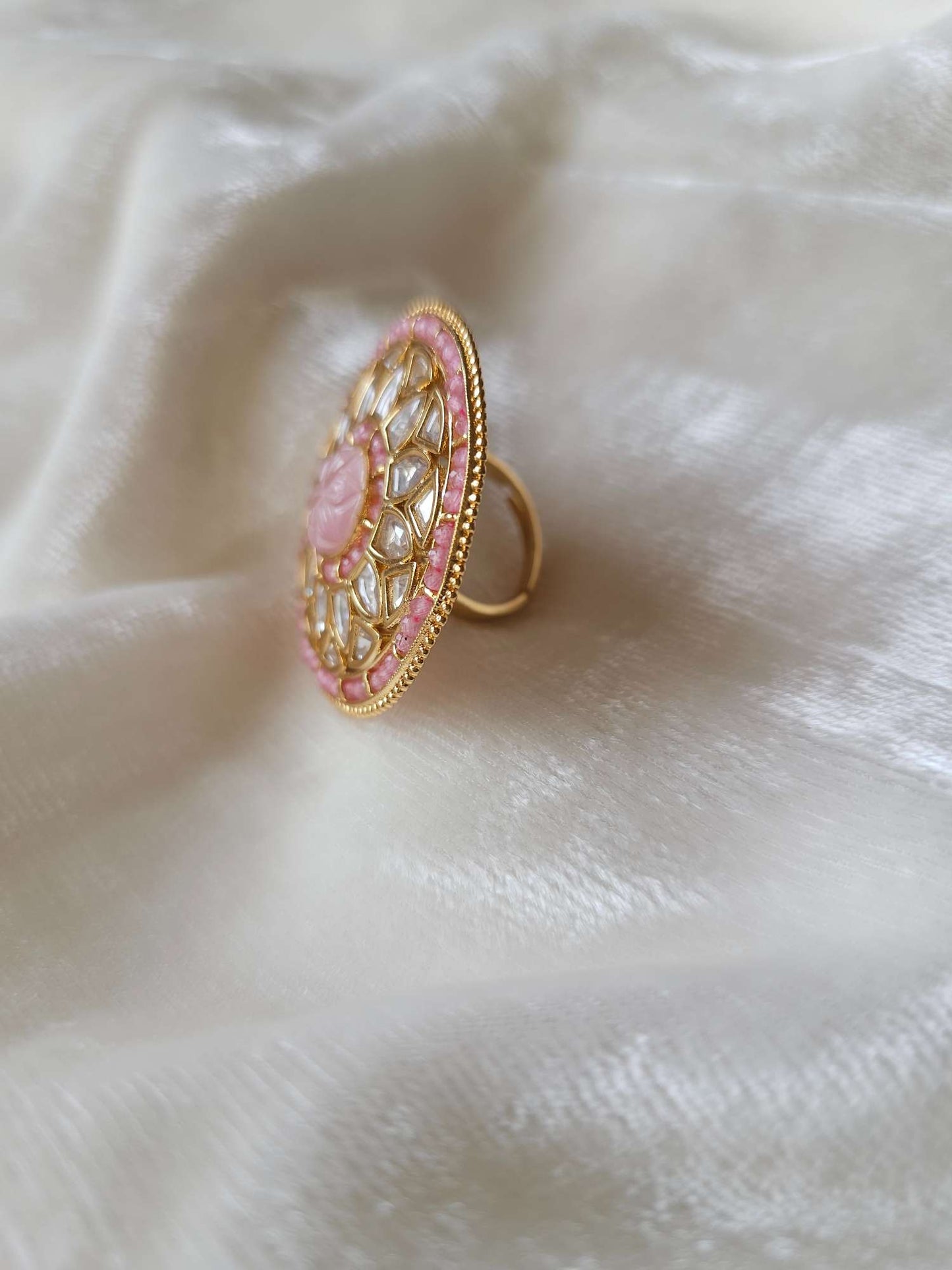 Kundan cocktail ring