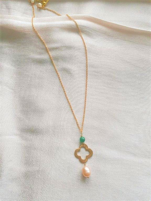 LV pearl chain necklace