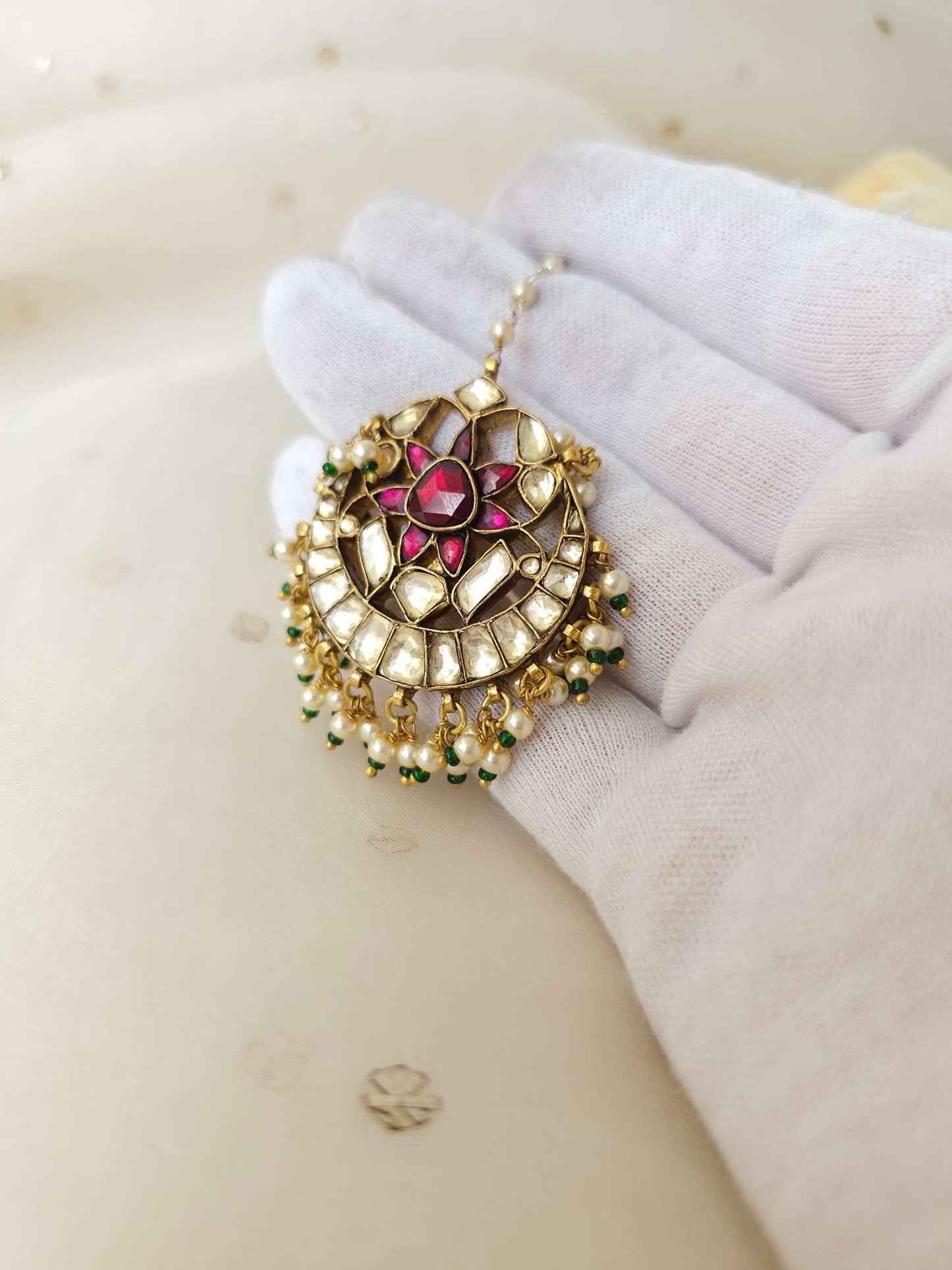 Rhodolite gulkund chand tika
