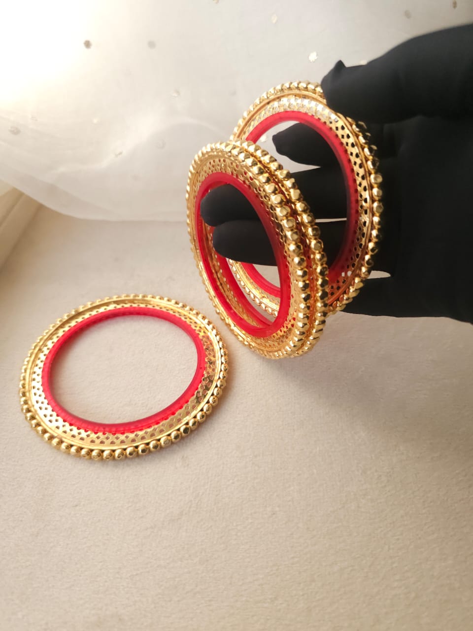 Rajputi mona gokhru bangle set – RACHNA GOYAL - Main Image