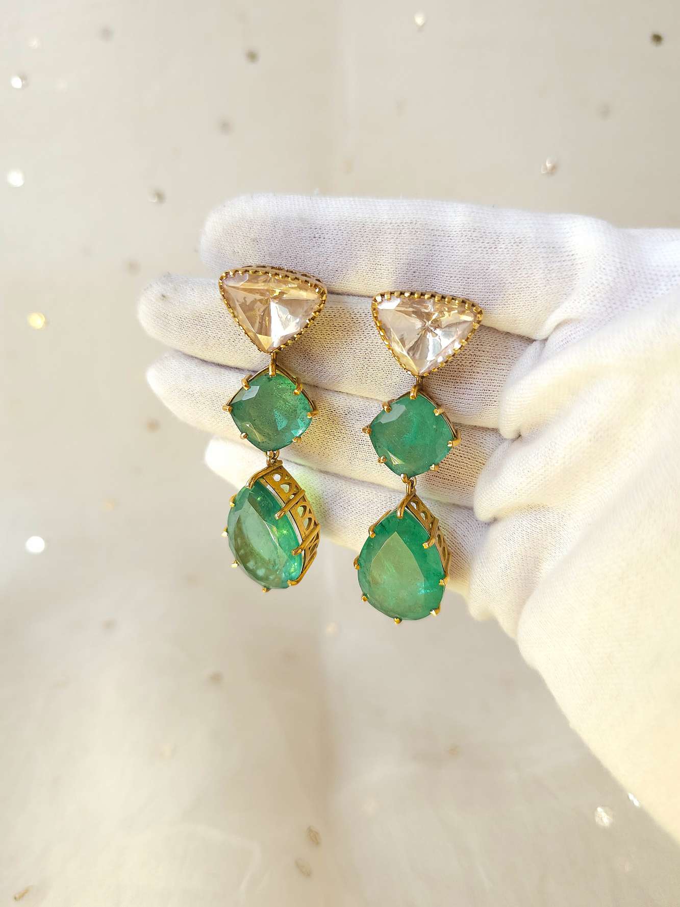 Khazanowalo ka polki earrings