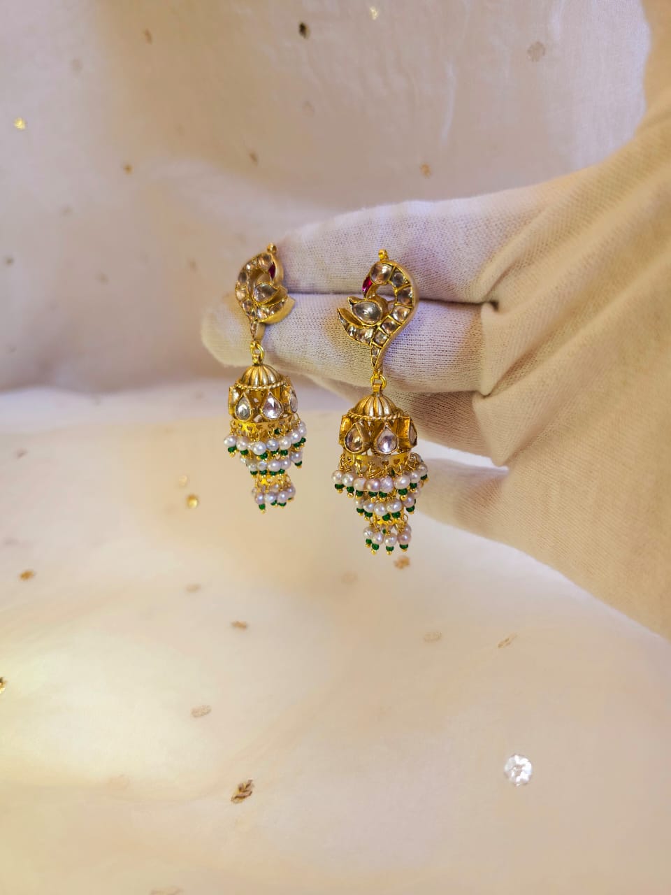 Pepper queen antique jhumkas