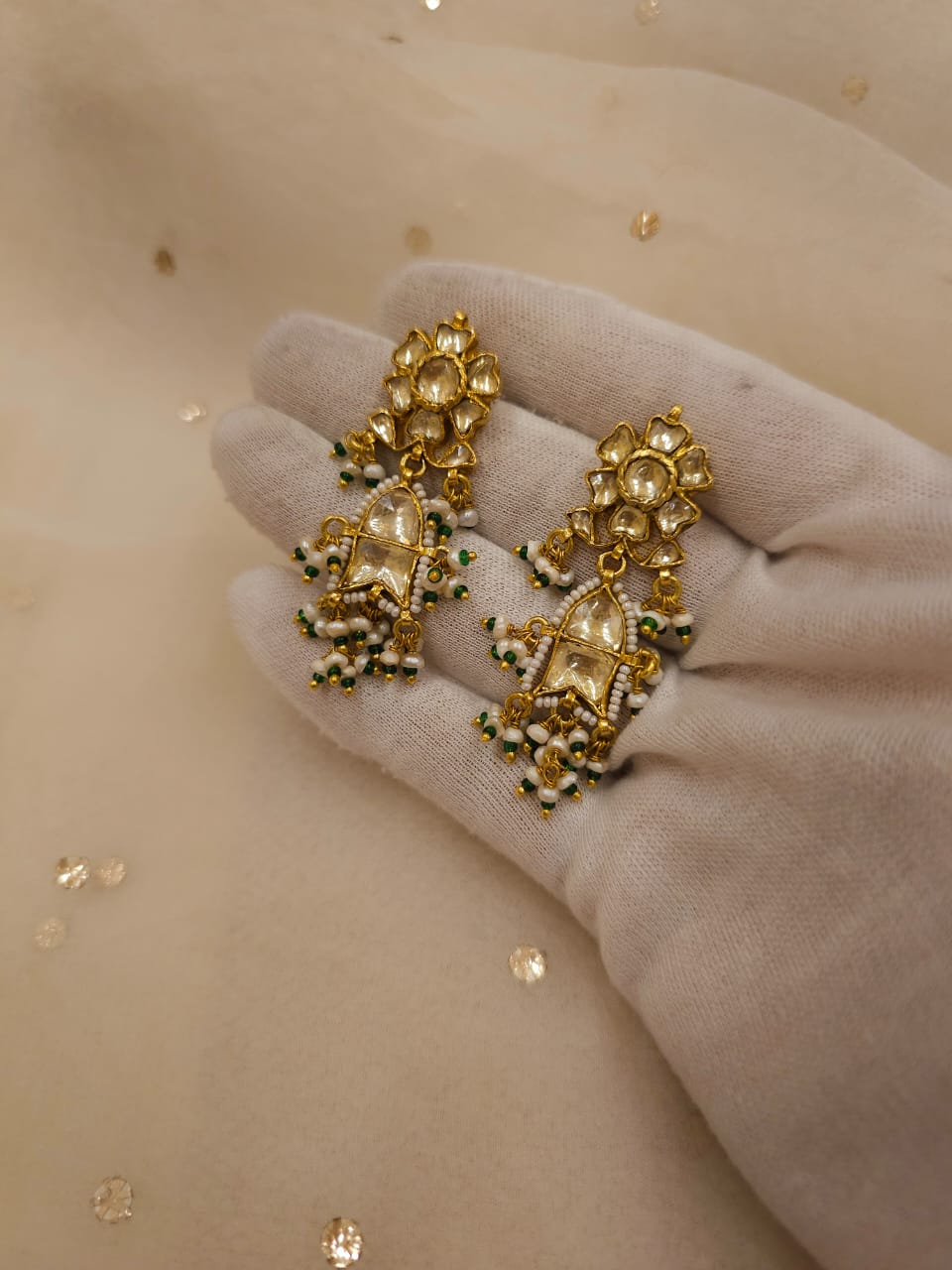 Surmai shafri earrings