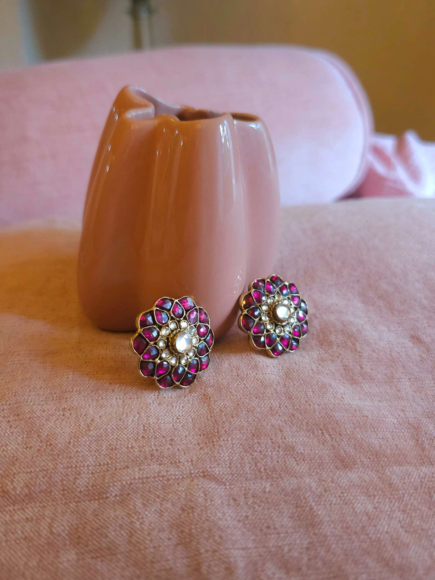 Rhodolite gulkand studs