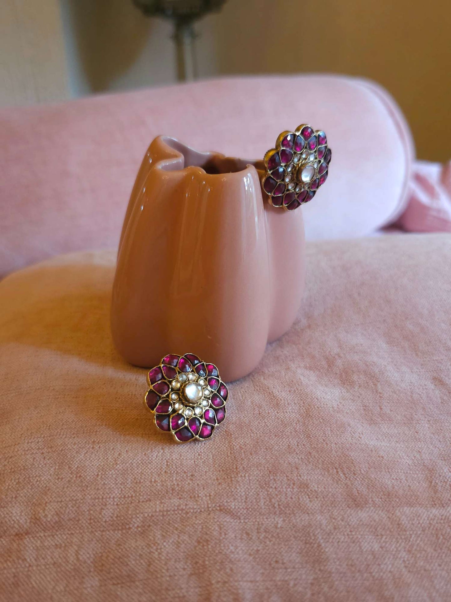 Rhodolite gulkand studs