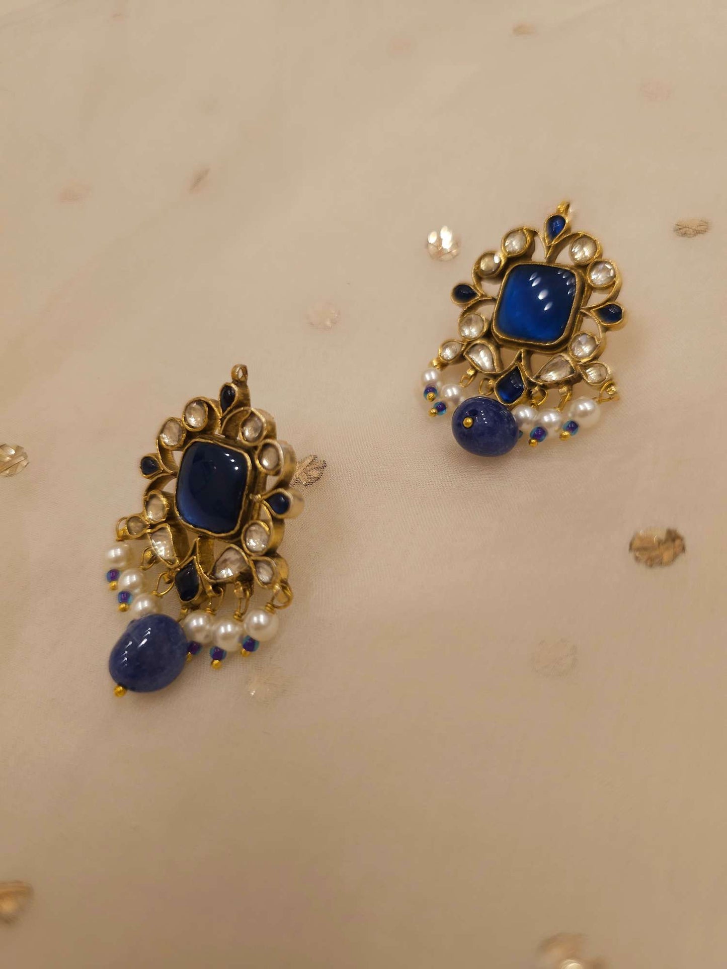 Surajpole admiral silver earrings