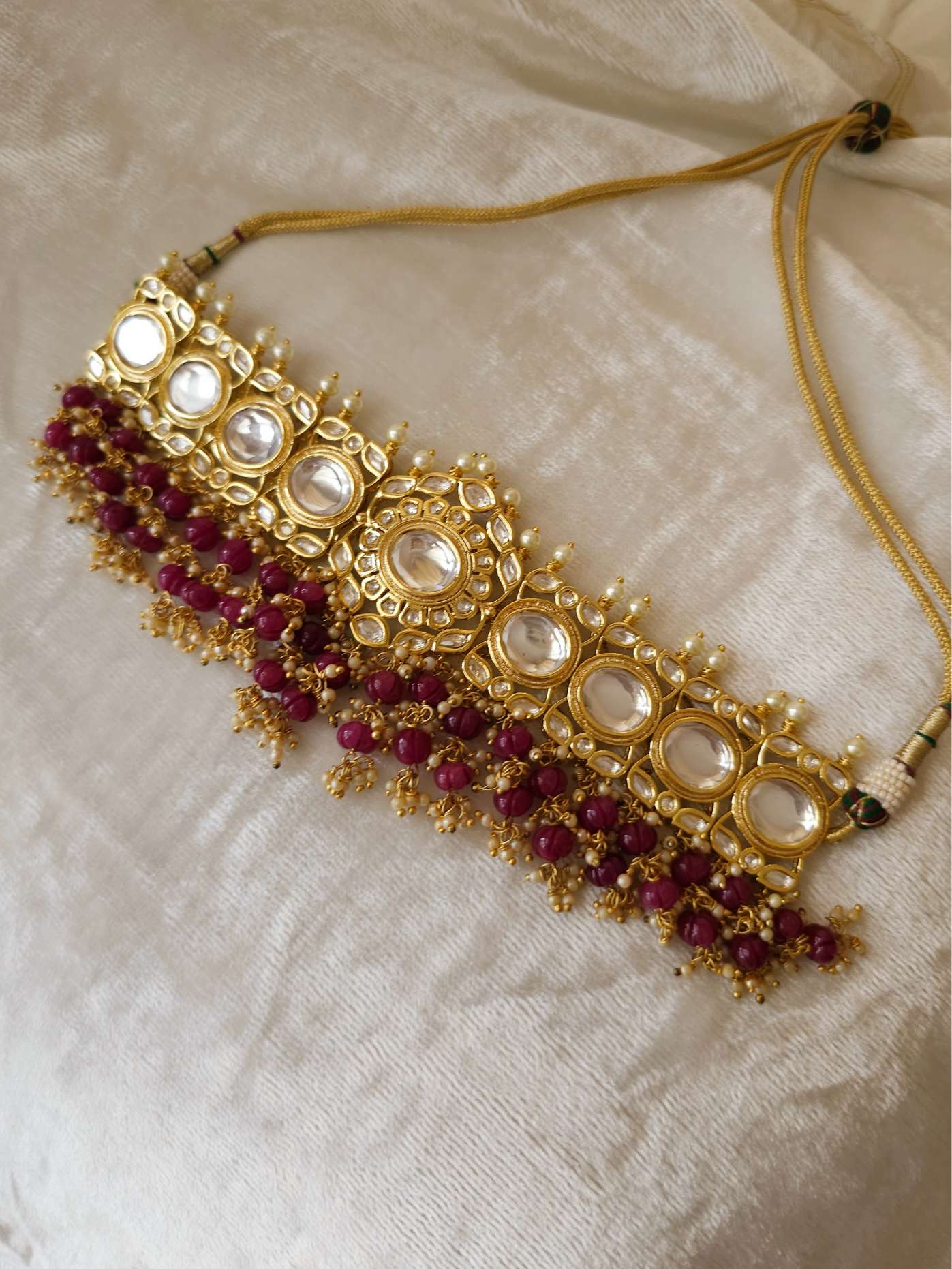 Kaustubha choker necklace set