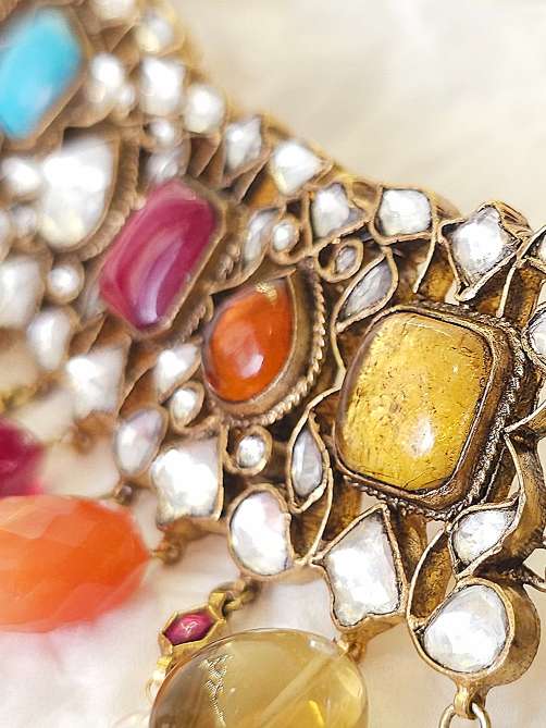 Jayaditya navratan necklace