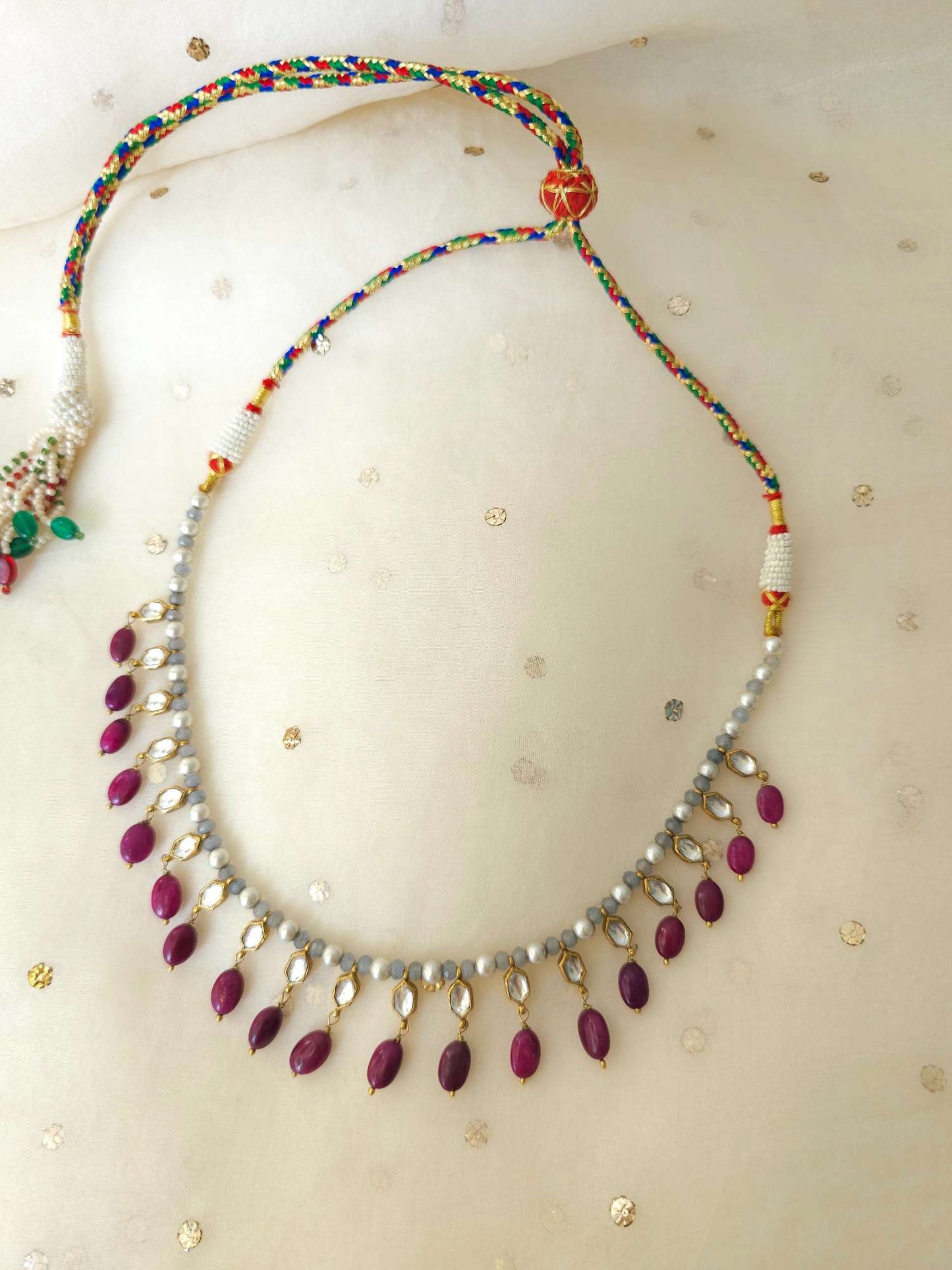 Lake palace ruby necklace