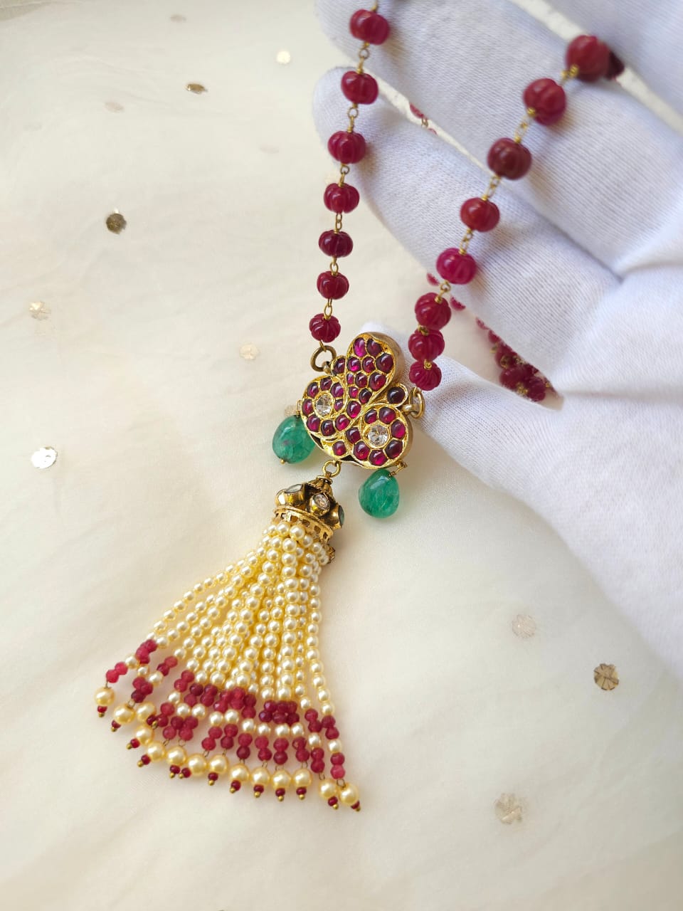 Vasuki tassel necklace