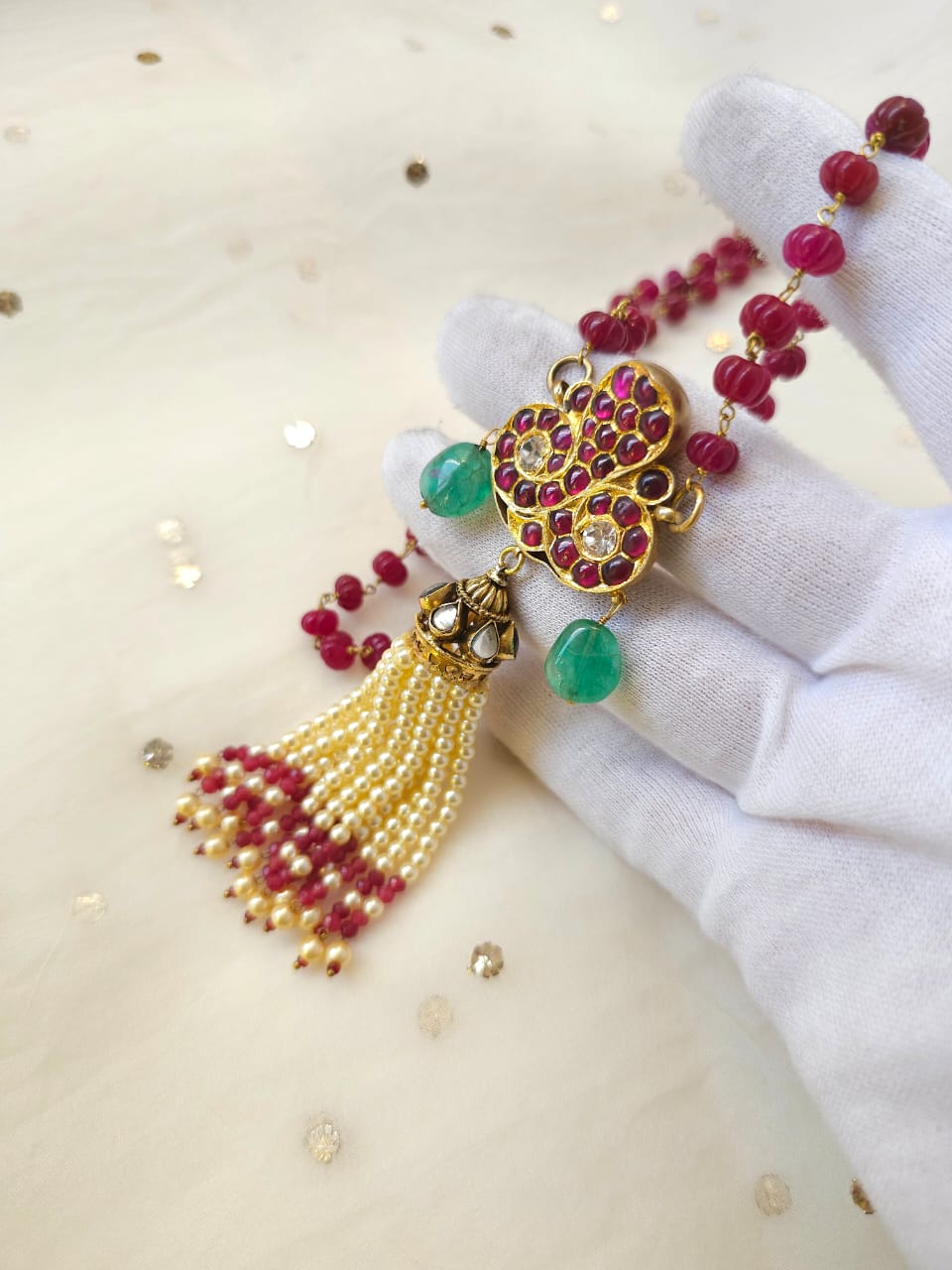 Vasuki tassel necklace