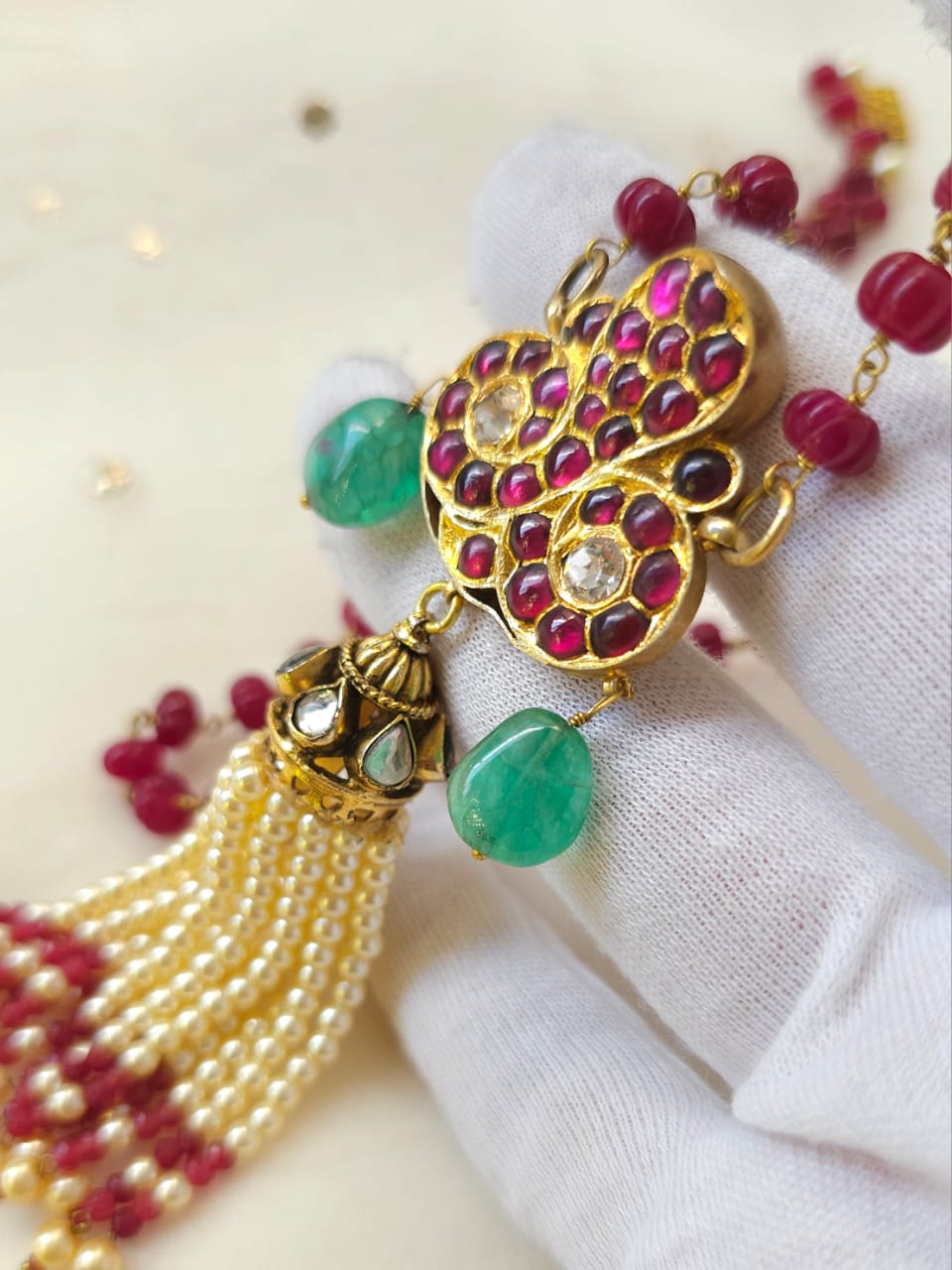 Vasuki tassel necklace