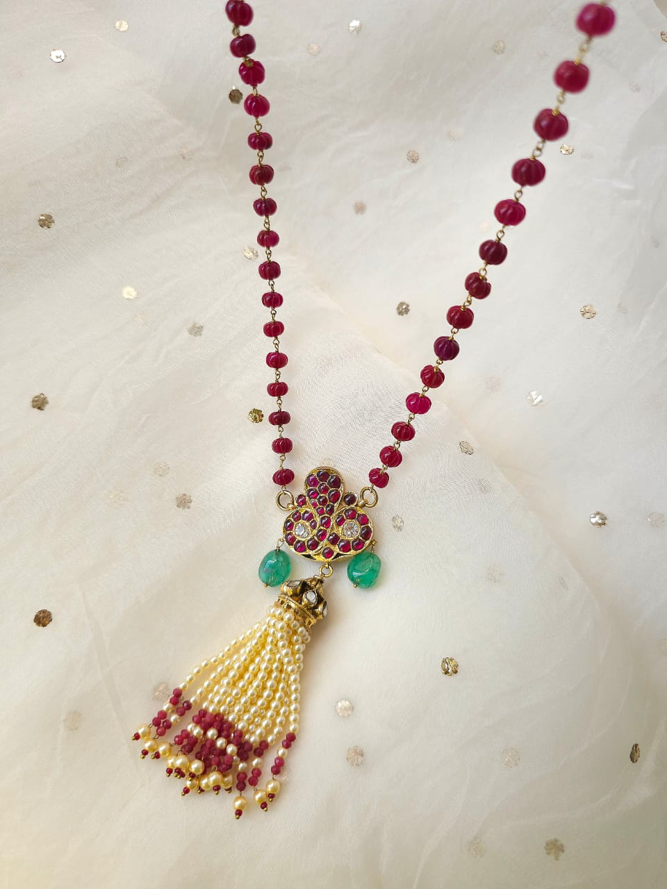 Vasuki tassel necklace