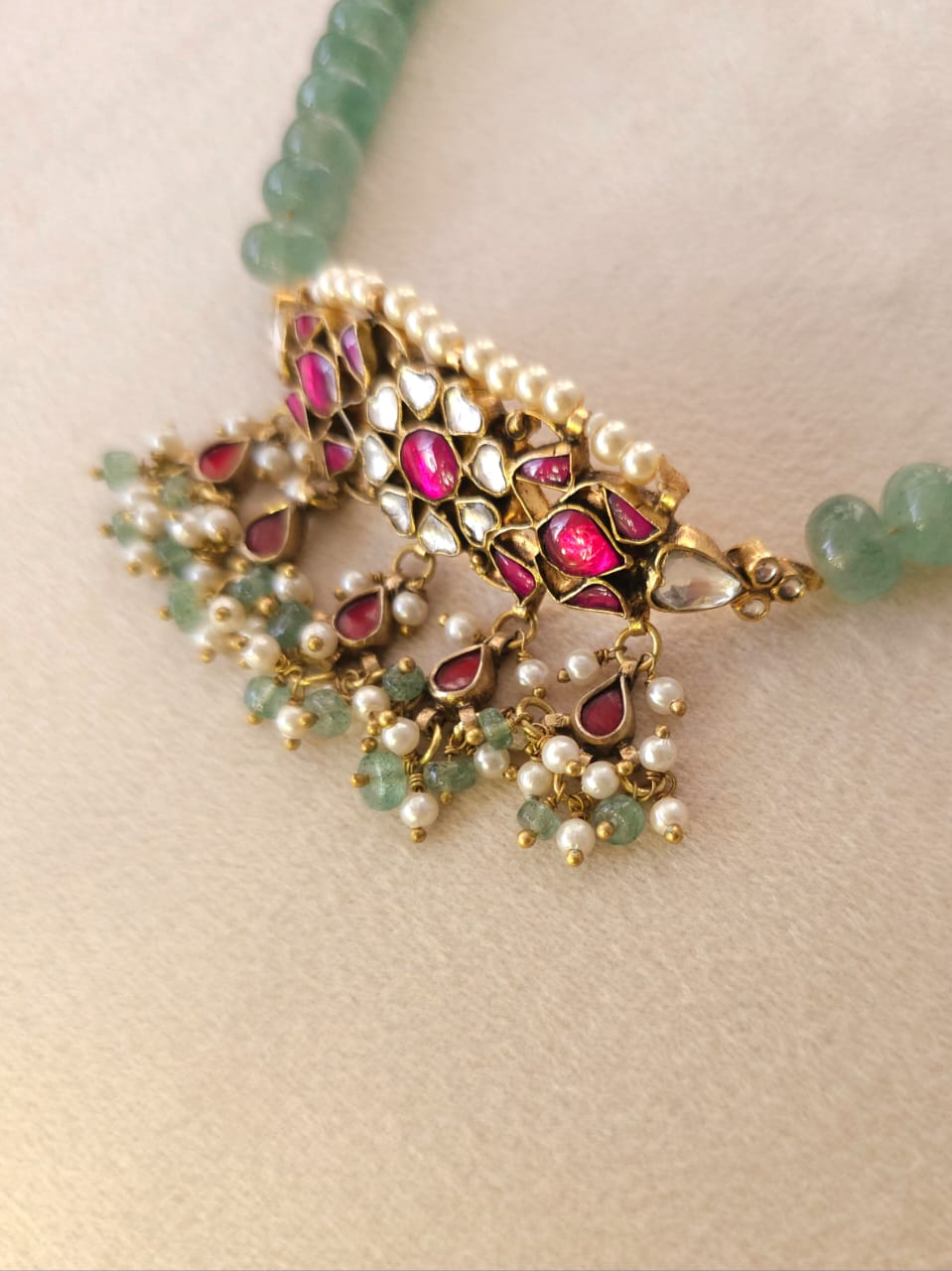 Scarlet lotus necklace