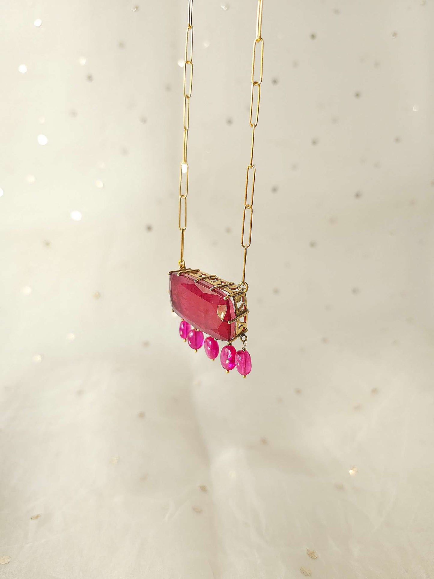 Shiraz silver necklace