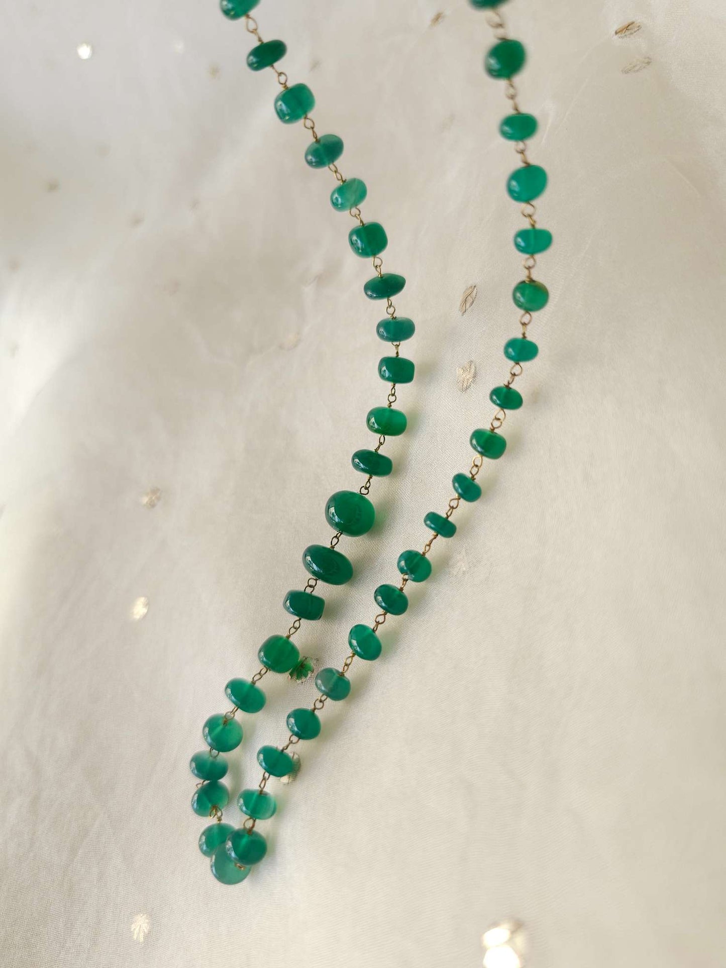 Onyx mohanmala necklace