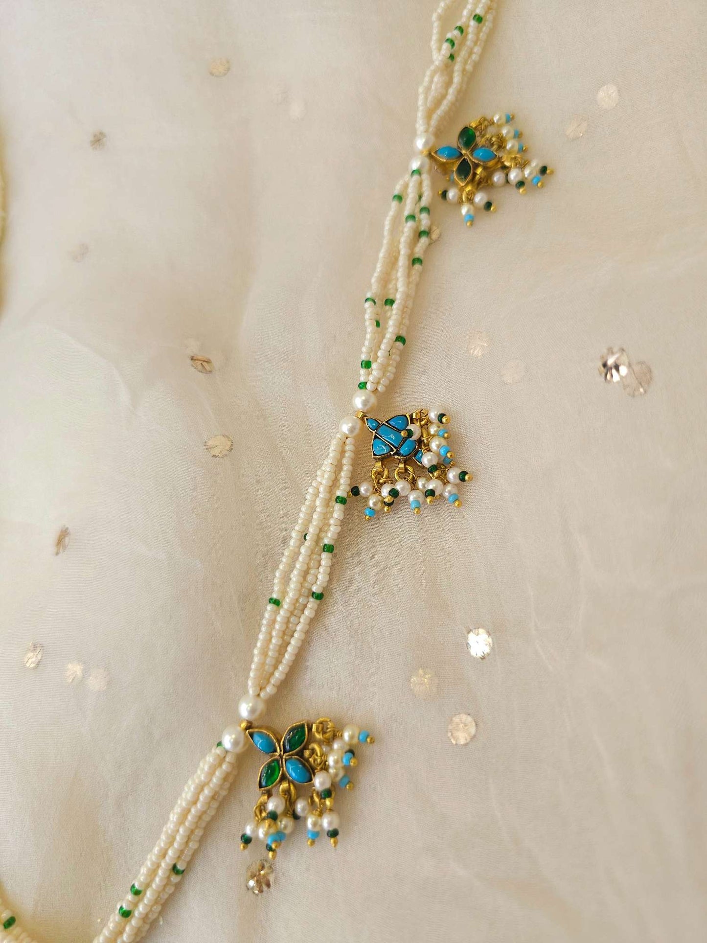 Paan kamal long necklace set