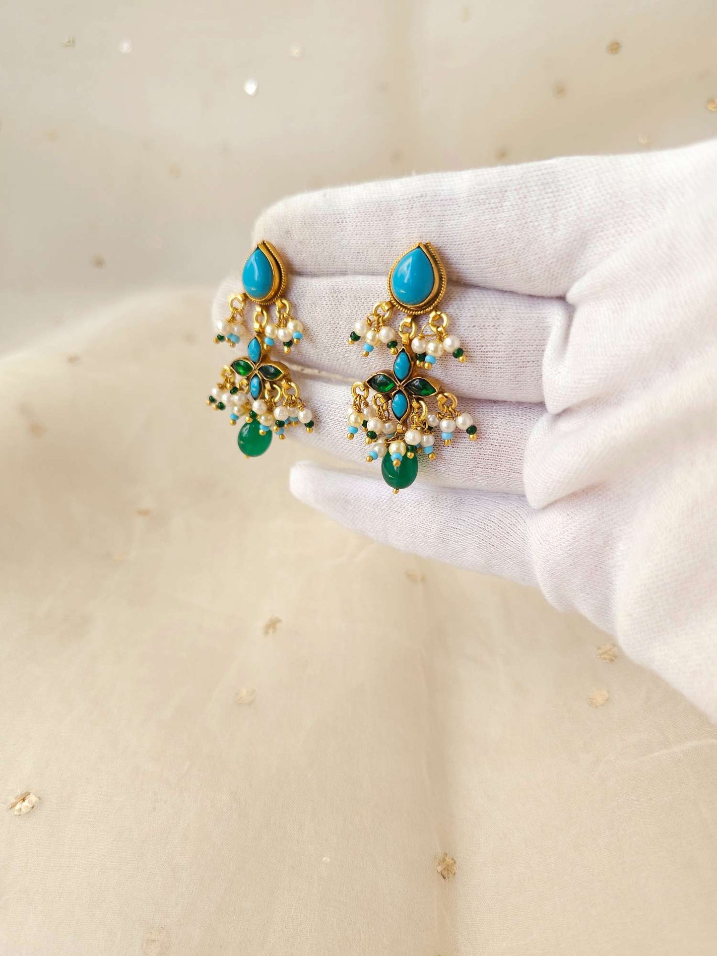Paan kamal long necklace set