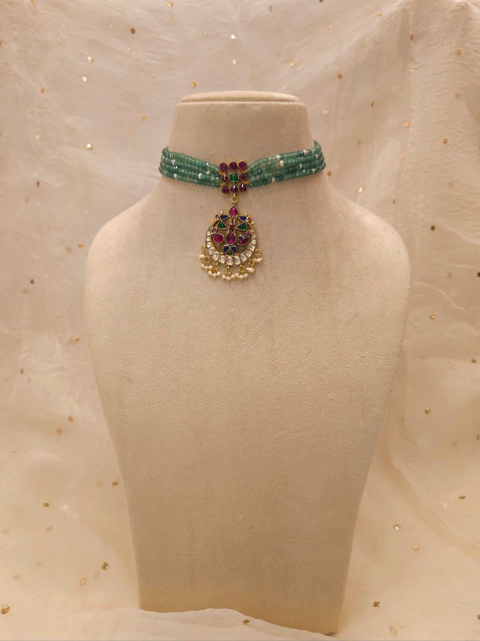 Ancient meso choker necklace