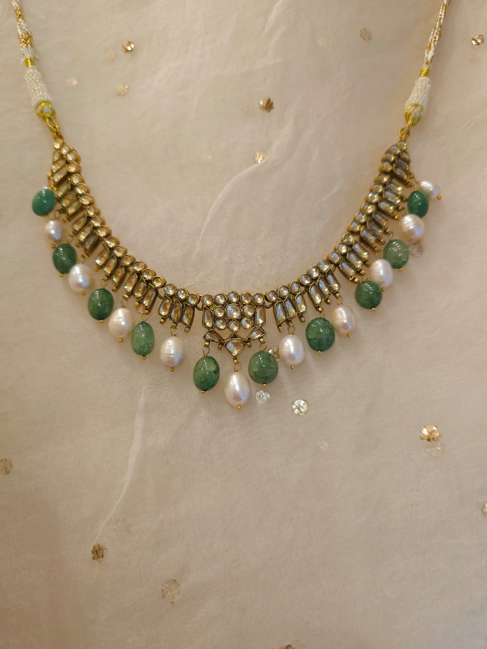 Falak haar pearl necklace