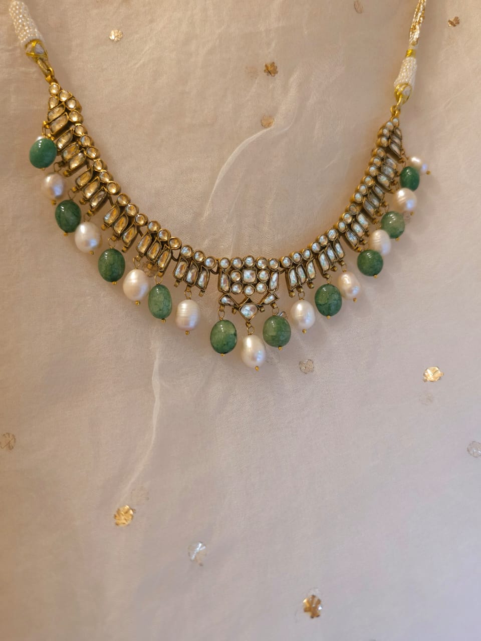 Falak haar pearl necklace