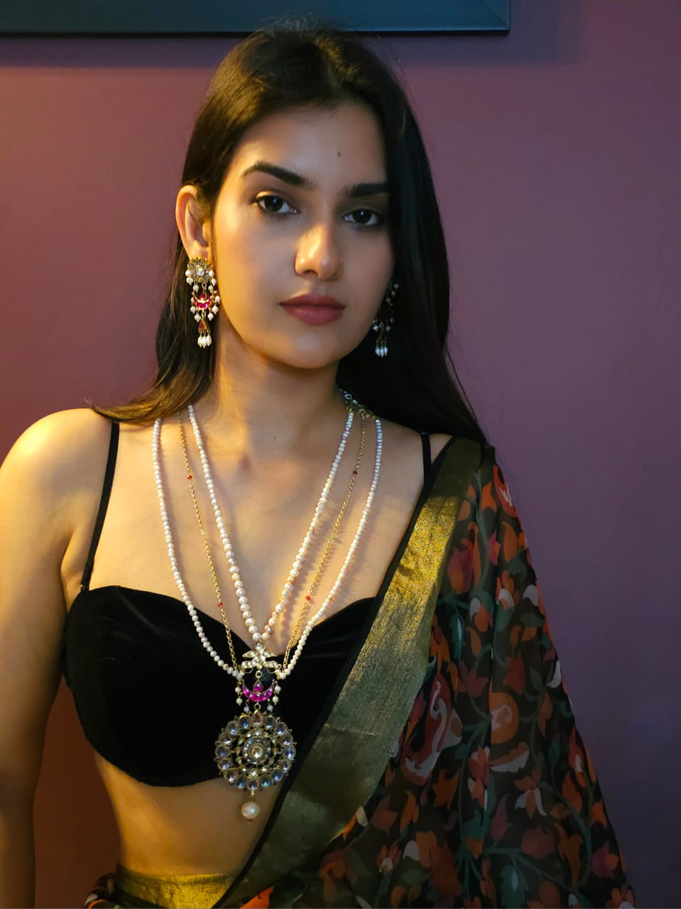 Pop nakshatra pearl earrings