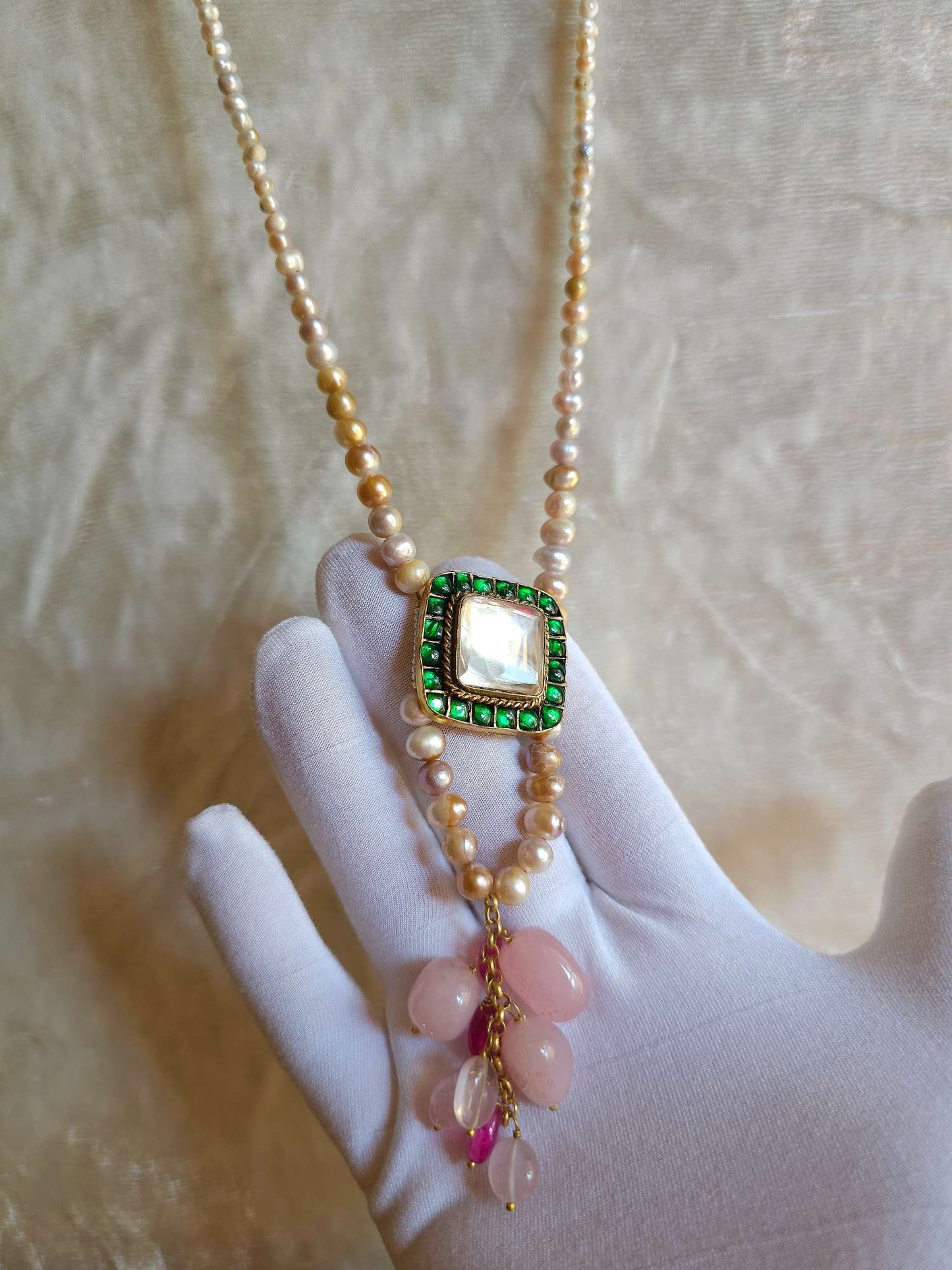 Marshmallow pillow necklace