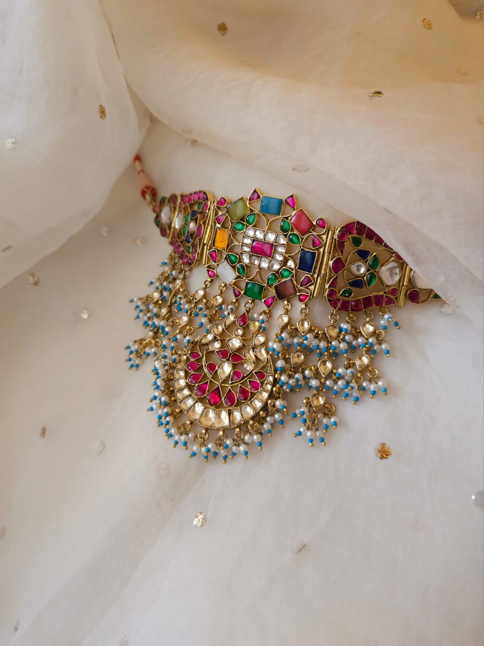 Diwali Navratan necklace