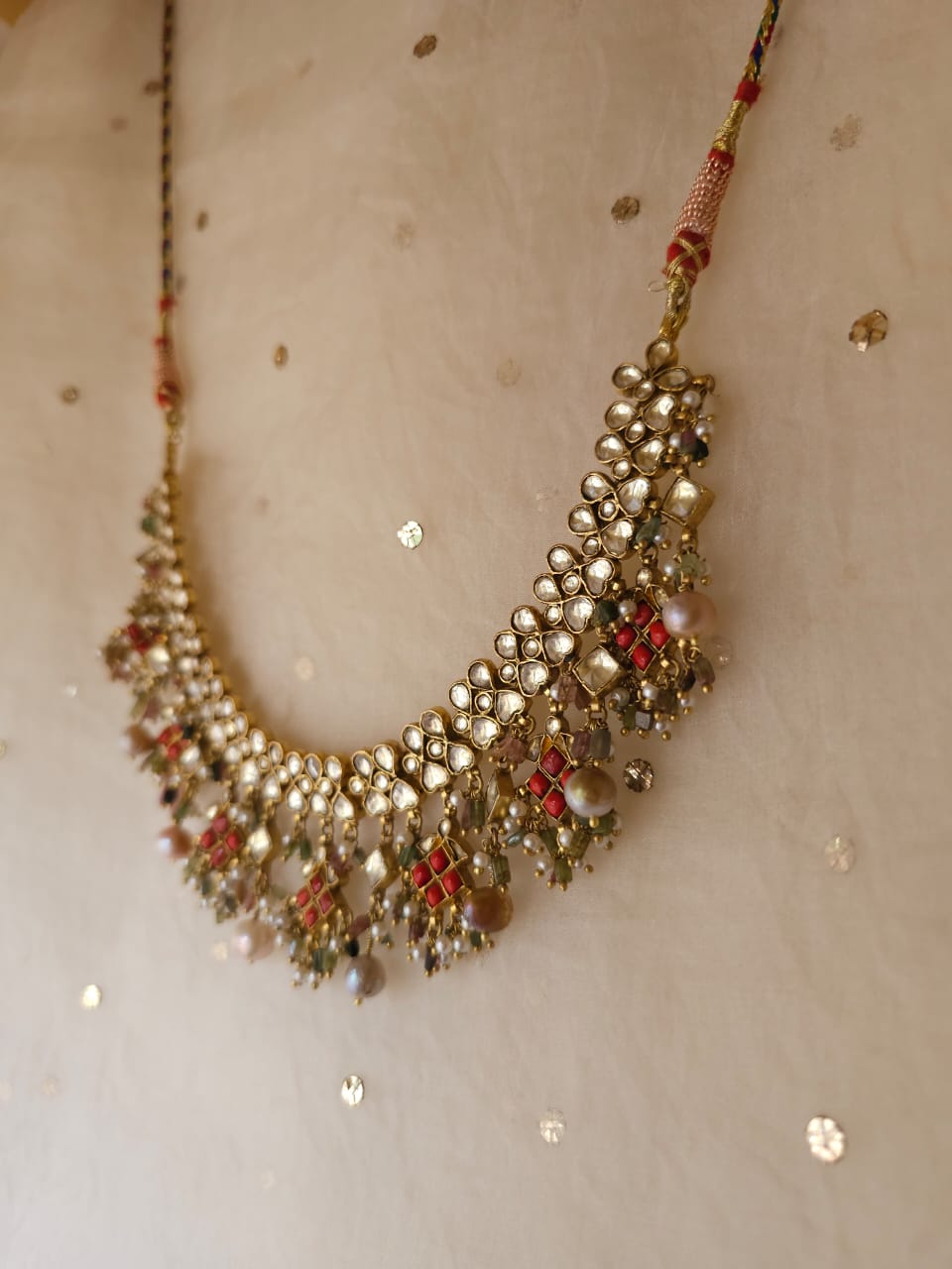 Pingala tourmaline necklace set