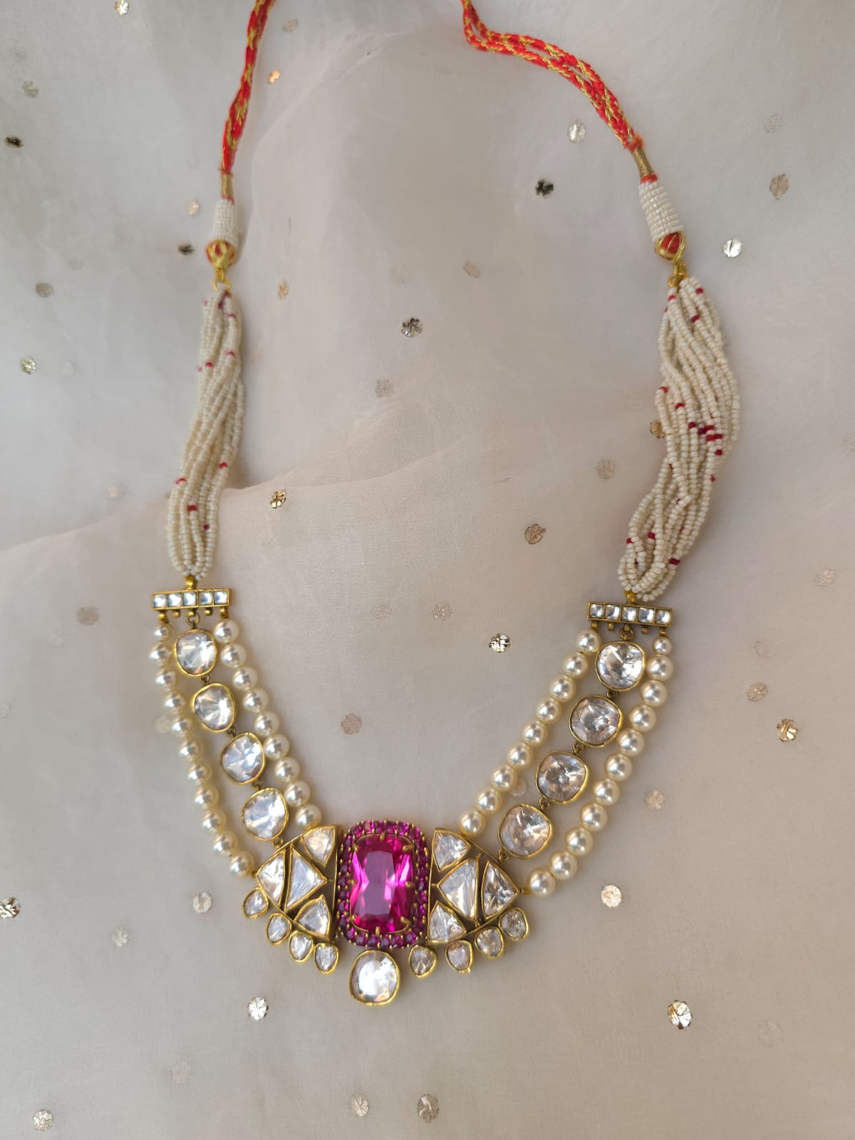 Ruby line queen necklace