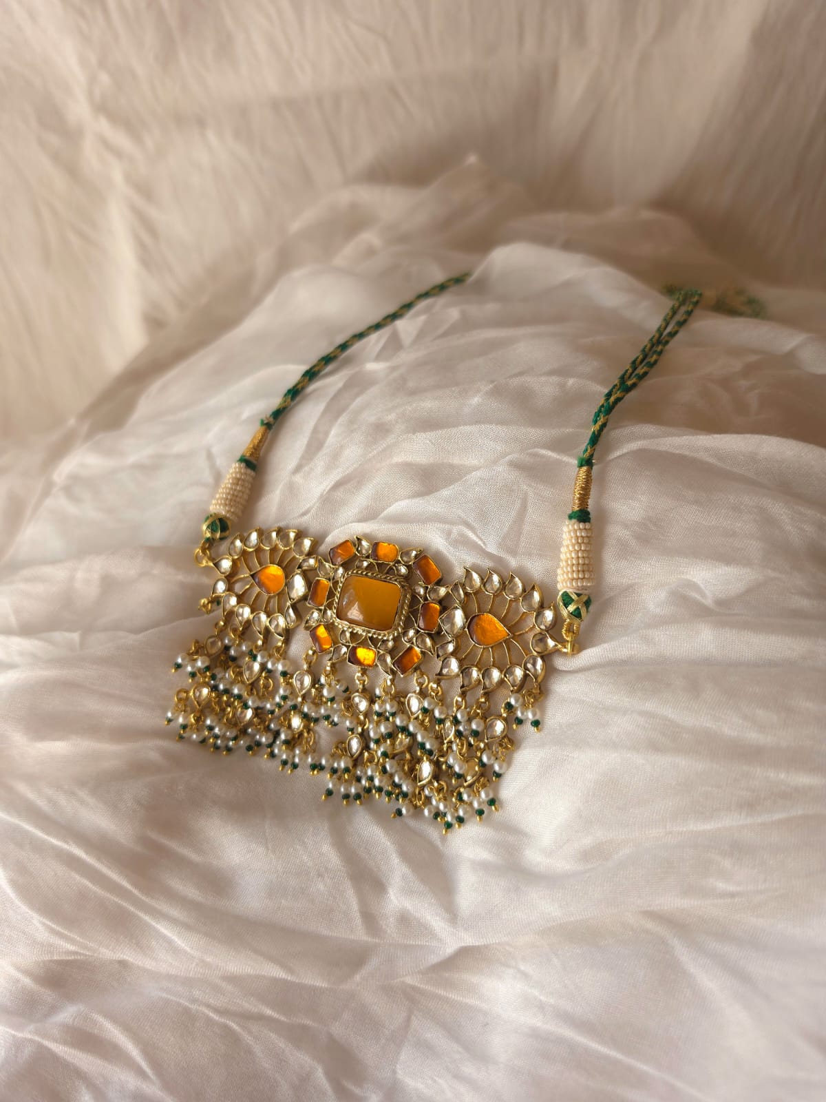 Goldenia choker necklace
