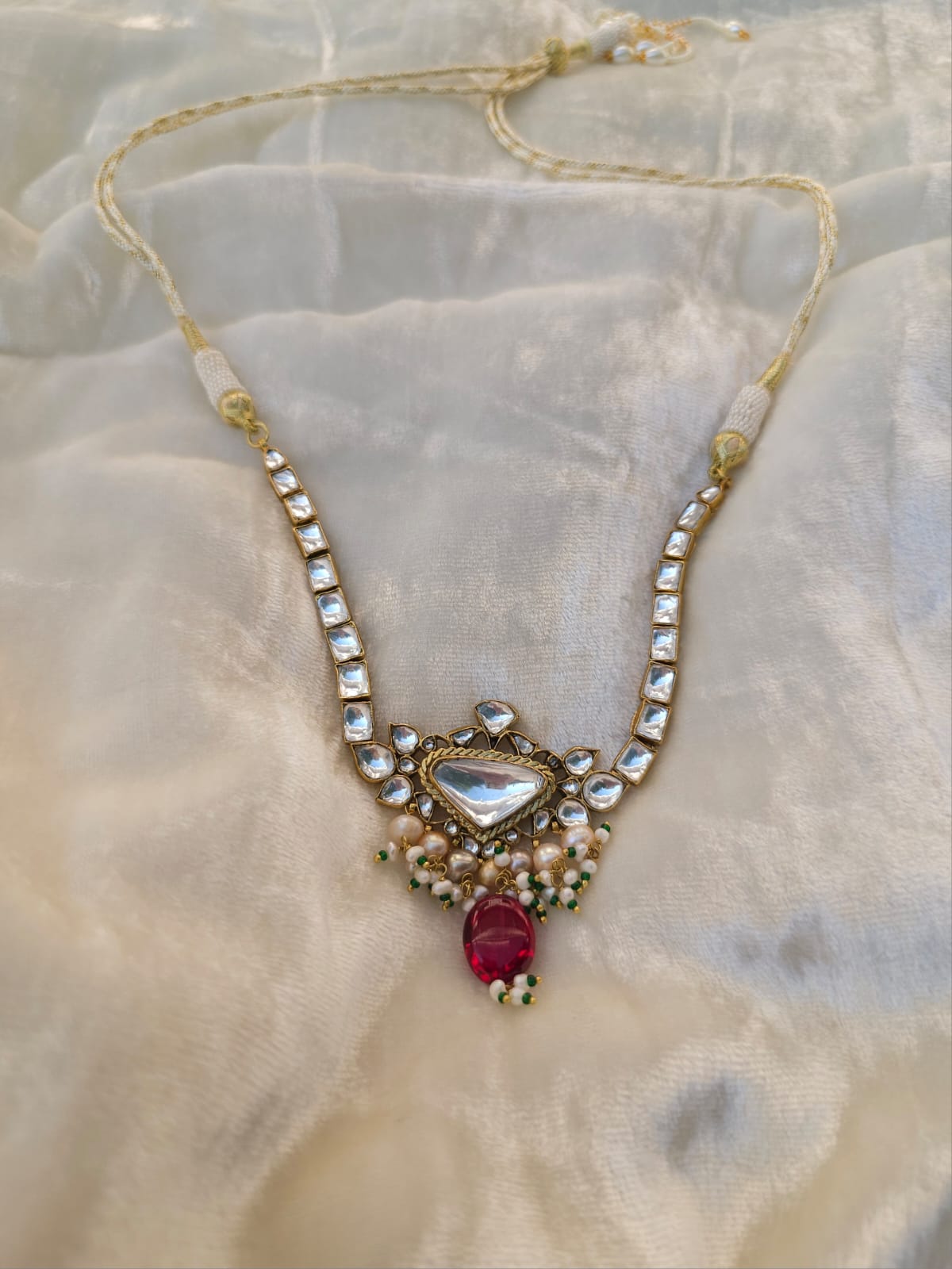 Auspicious pushya spinel necklace
