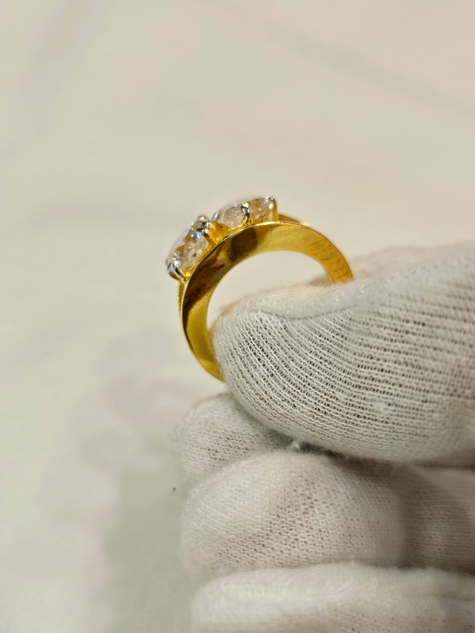 Toi Moi pear moissanite diamond ring
