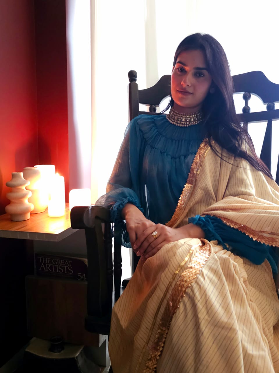 Butter lehariya muslin modal saree