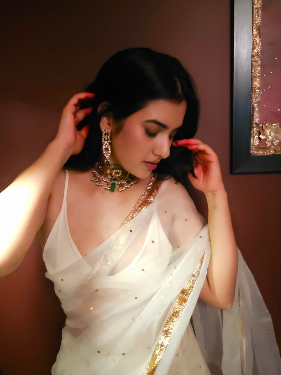 Mradu-rasa long earrings