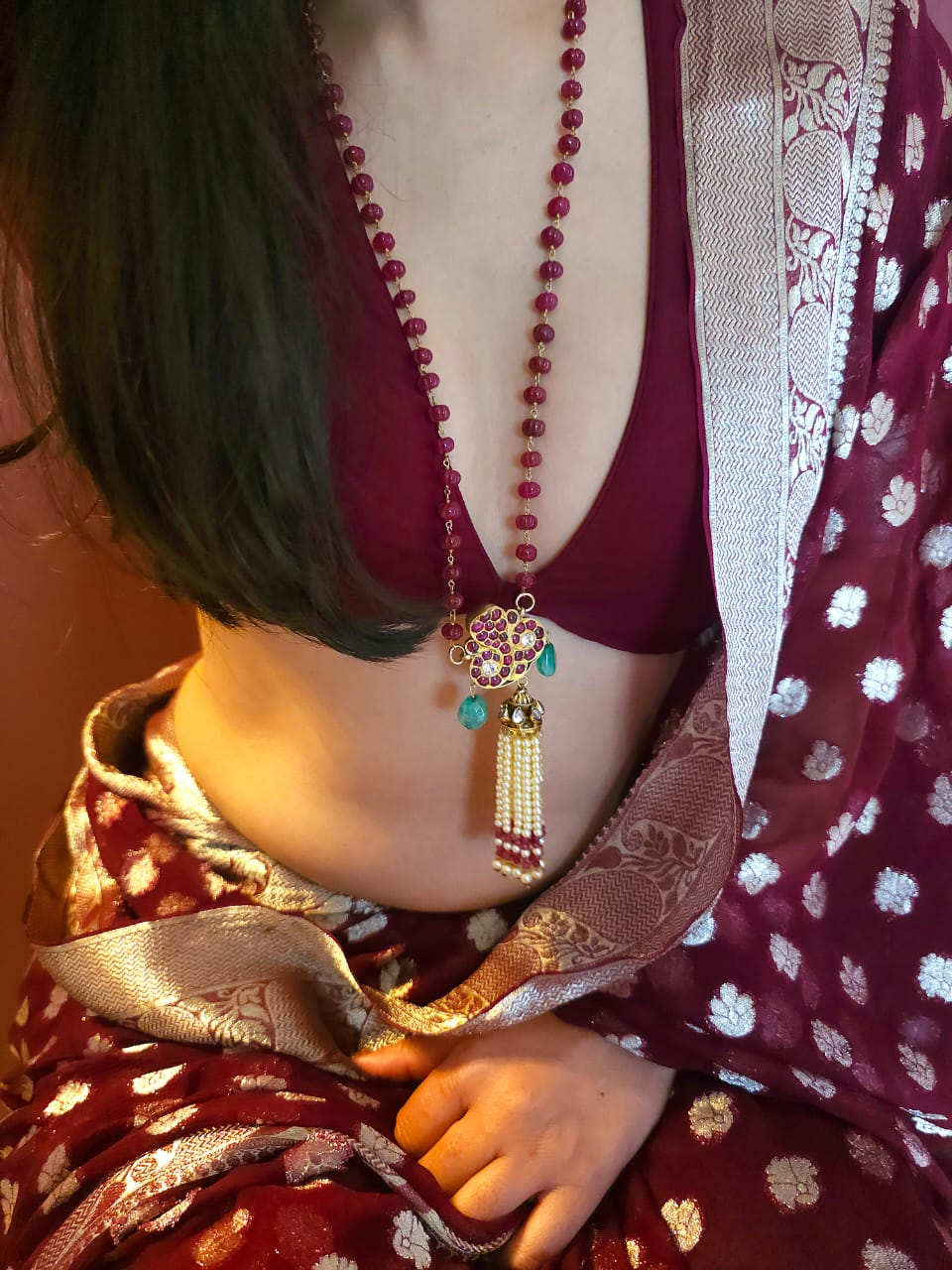 Vasuki tassel necklace