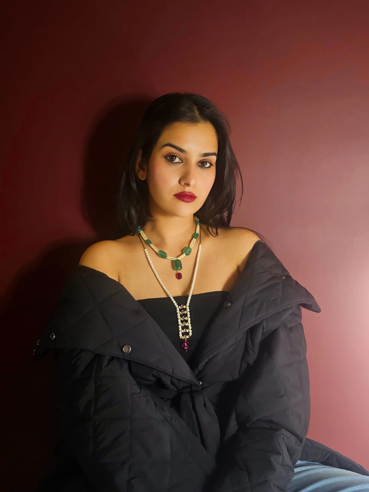 Tajikistan onyx imperial necklace