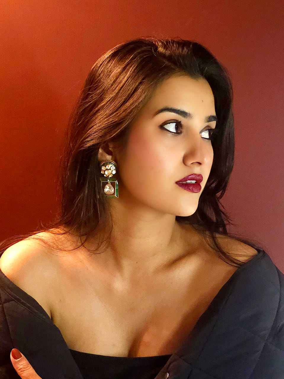 The third gate silver earrings