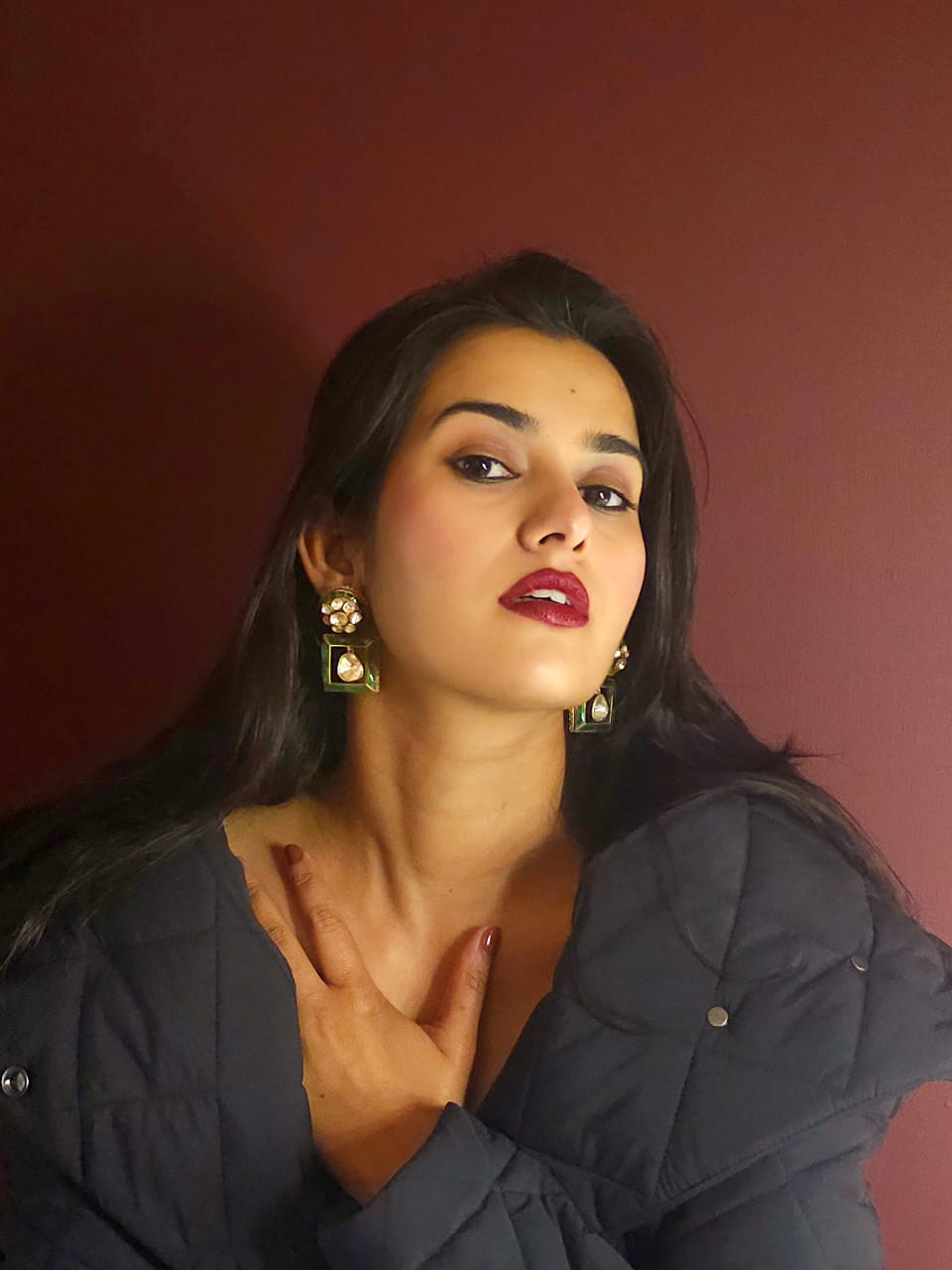 The third gate silver earrings