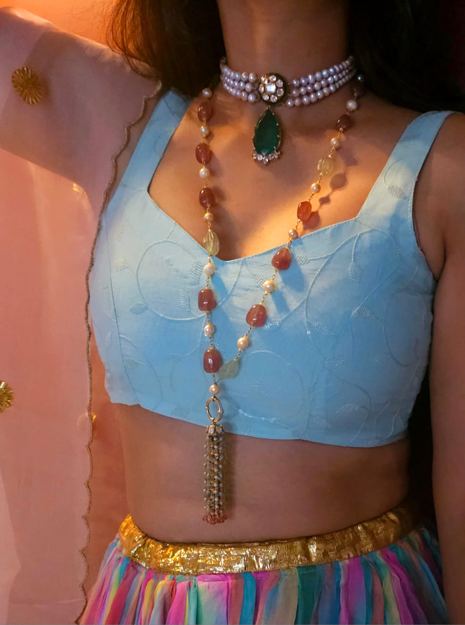 Jayapura silver choker necklace