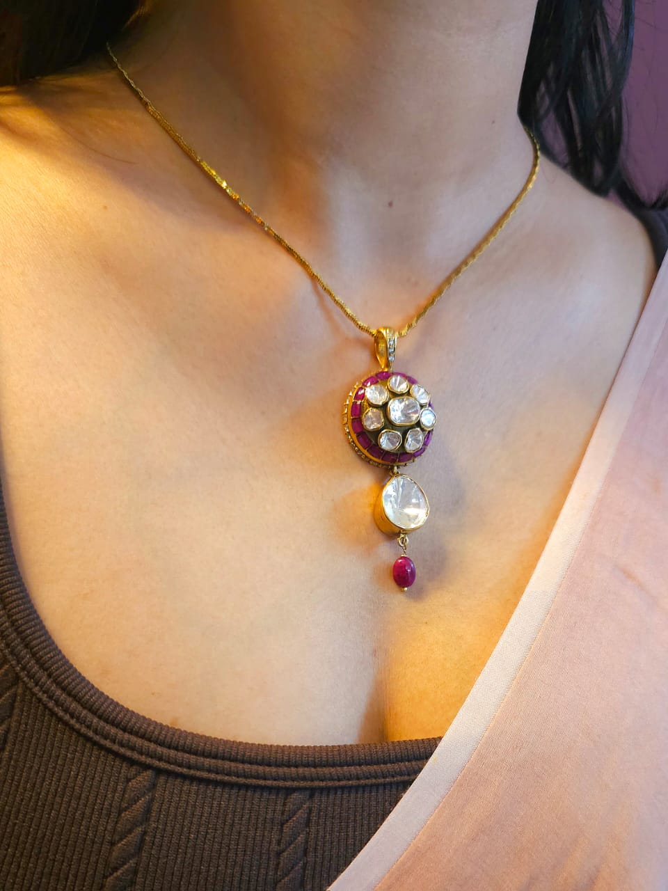 The vatika gate silver pendant