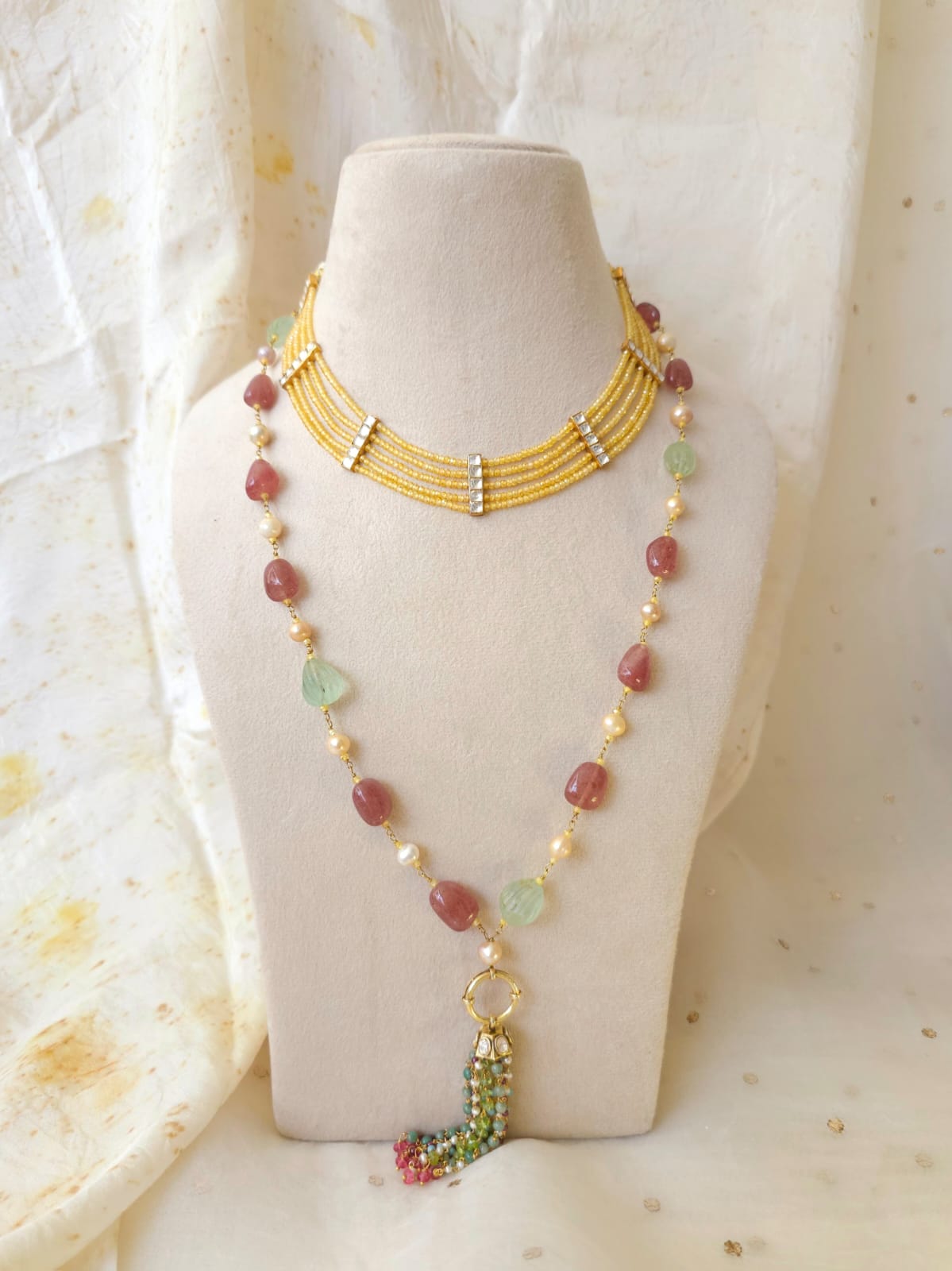 Suvarna kantha necklace