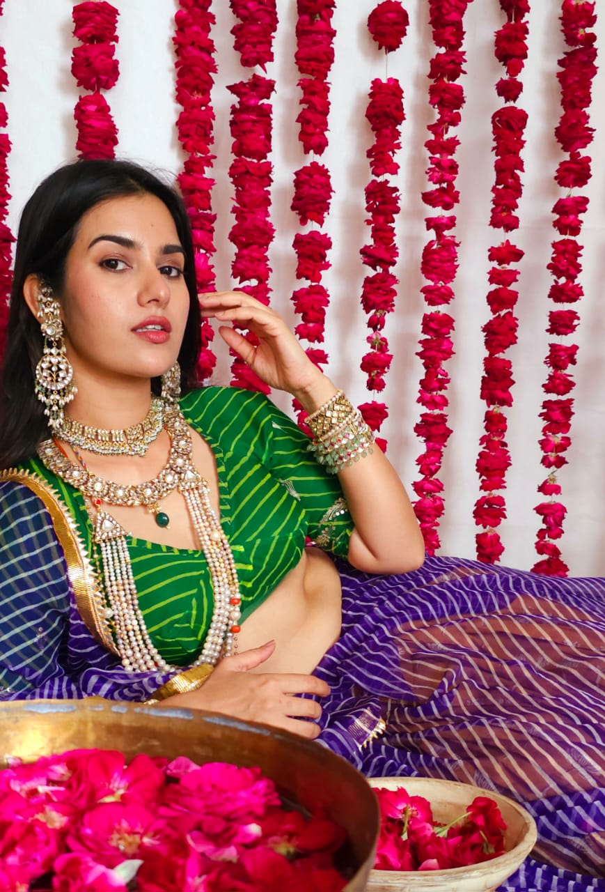 Madhumati golden antique bangle
