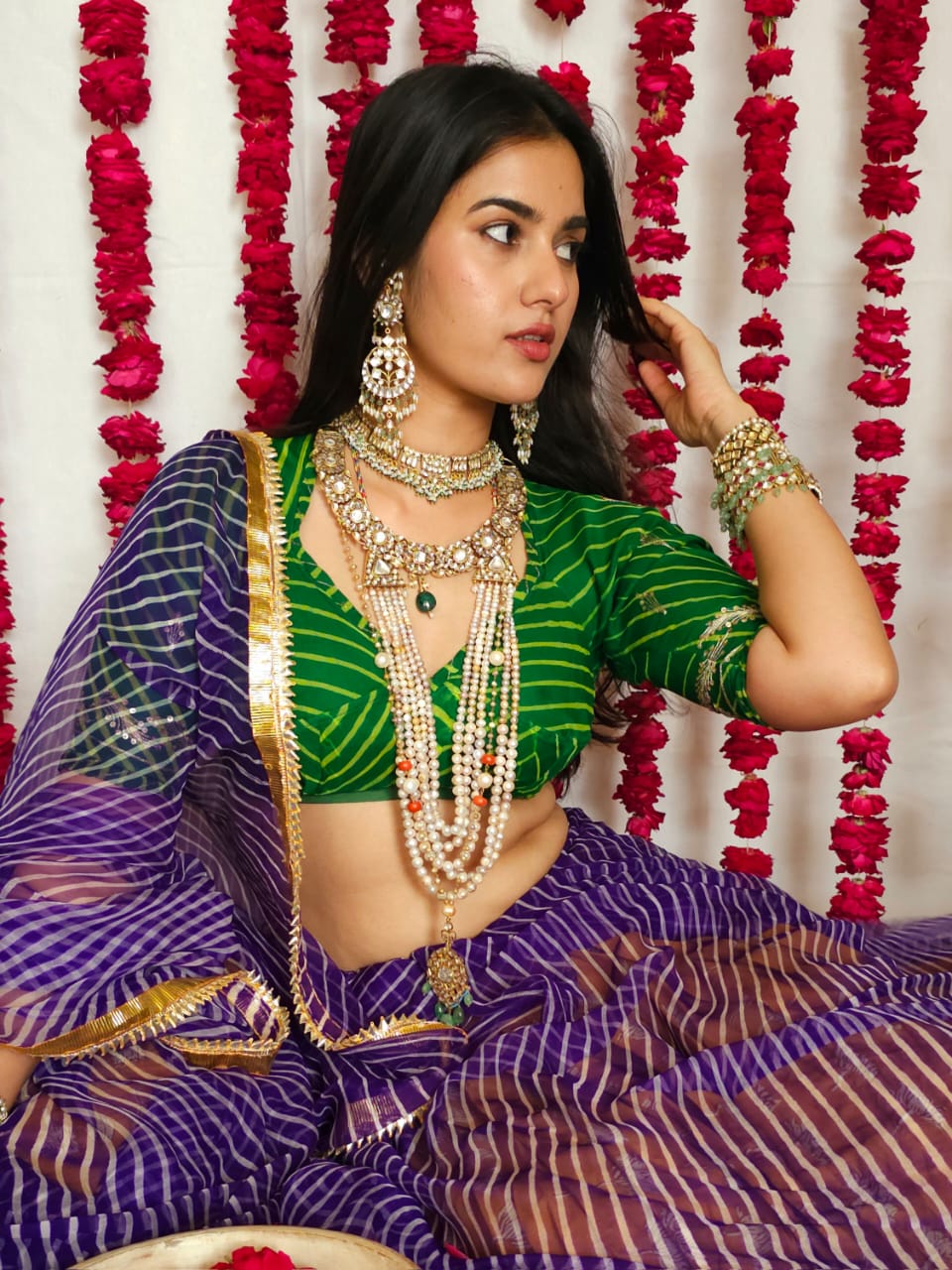 Madhumati golden antique bangle