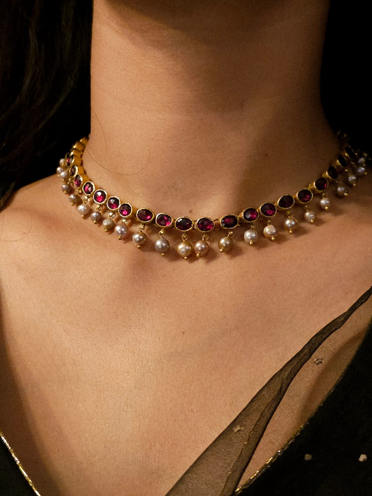 Gulkand sleek necklace