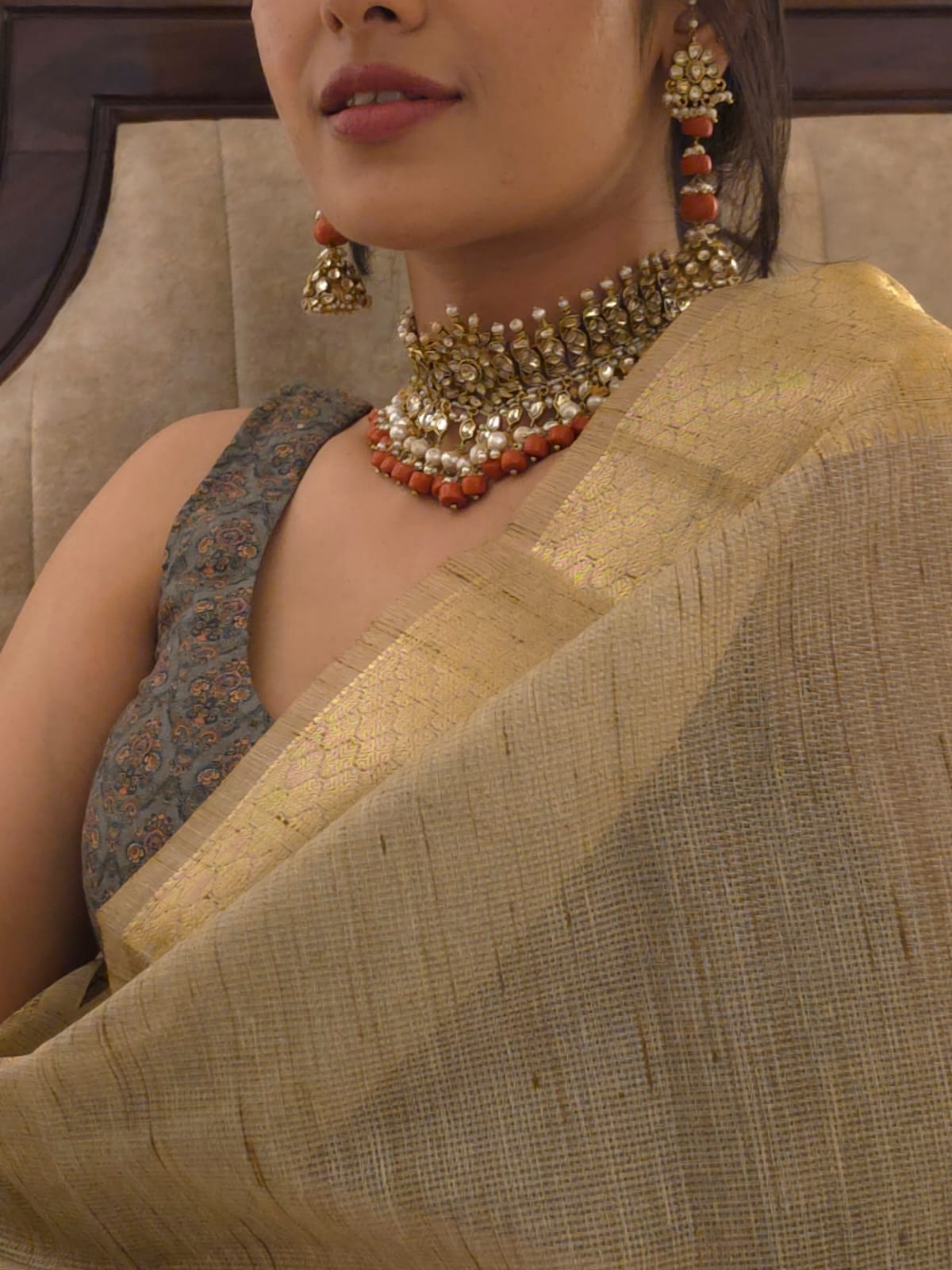 Sundareshwari meenakshi choker set