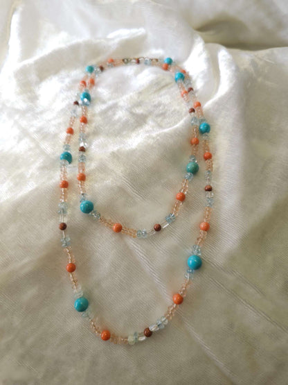Sunset unisex Bead Necklace