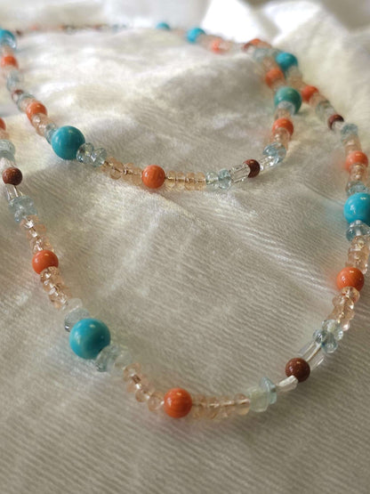 Sunset unisex Bead Necklace